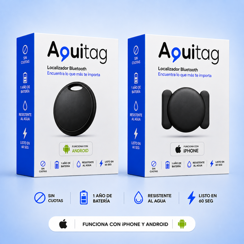 AquiTag™ — Localizador Inteligente (iPhone/Android)