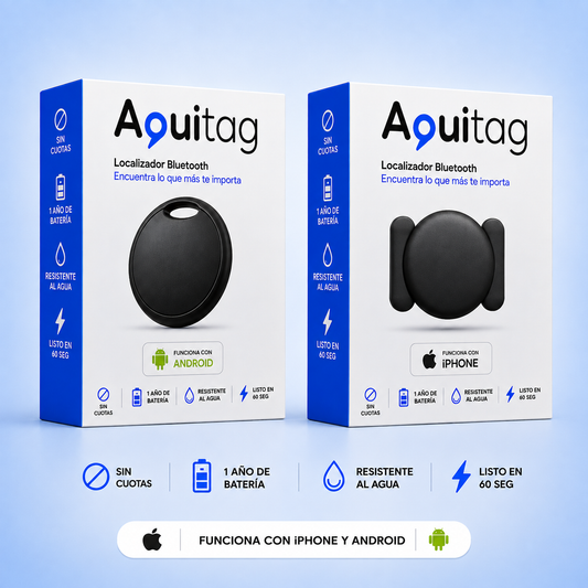 AquiTag™ — Localizador Inteligente (iPhone/Android)